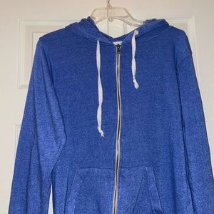 Blue Zip up sweatshirt